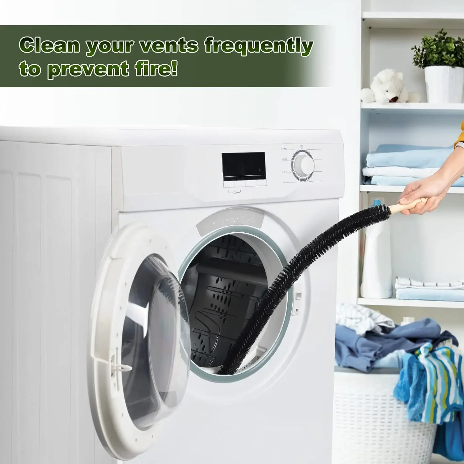Flexible Long Pipeline Cleaning Brush Multipurpose Washing Machine Dryer Lint Remover Kitchen Sewer Dust Cleaner Brushes Tools - Image 4