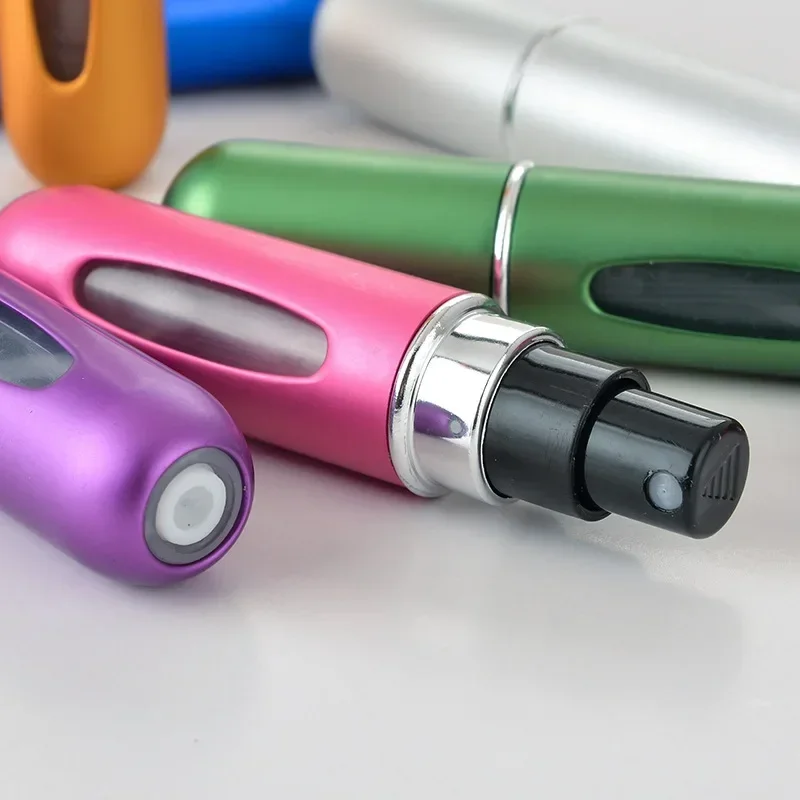Mini Portable Refillable Aluminum Atomizer Bottle 5ml Refill Perfume Spray Bottle Cosmetic Container For Travel - Image 3