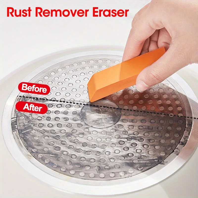 Limescale Eraser Stainless Steel Rust Remover Kitchen Faucet Cleaning Rubber Home Cleaning Accessories Tools Cleaner Household - Image 2