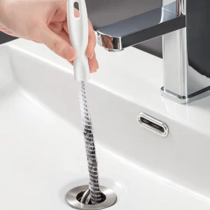 Pipe Dredging Brush Bathroom Hair Sewer Sink Cleaning Brush Drain Cleaner Flexible Cleaner Clog Plug Hole Remover Tool
