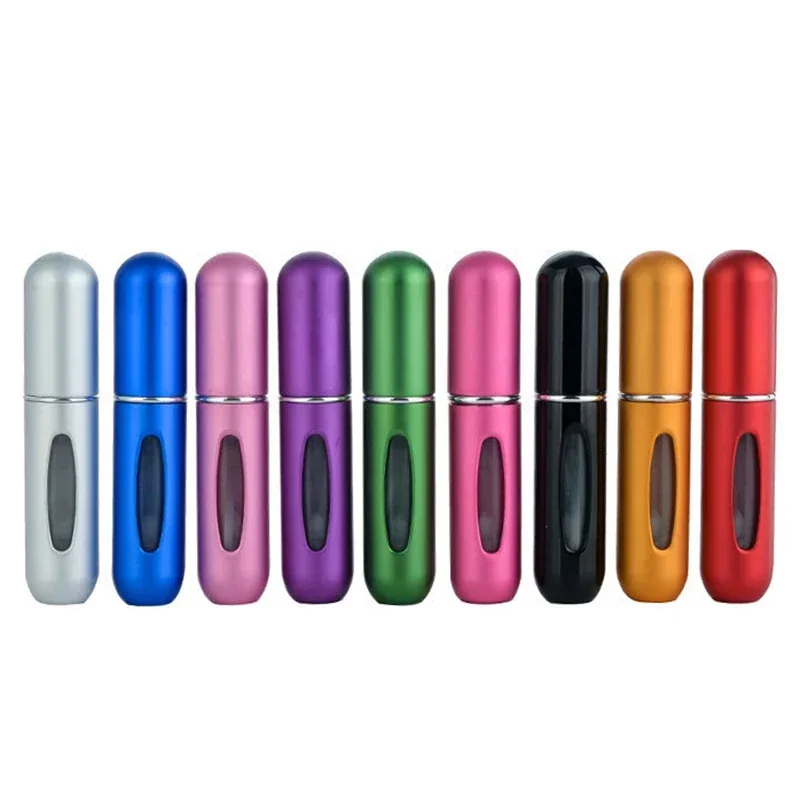 Mini Portable Refillable Aluminum Atomizer Bottle 5ml Refill Perfume Spray Bottle Cosmetic Container For Travel - Image 5