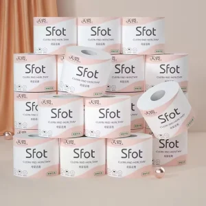 1-12Rolls of Household Paper Towels on Behalf of the Roll Paper Five Layers of Thickened Core Roll Toilet Paper Toilet Paper