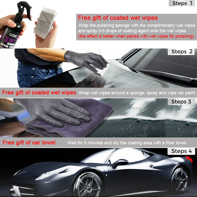 Car Ceramic Nano Coating Liquid Coatin Nano Crystal Hydrophobic Layer Polishing Paint Coating Agent Car Polish Nanos Coatings - Image 2