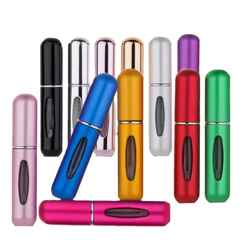 Mini Portable Refillable Aluminum Atomizer Bottle 5ml Refill Perfume Spray Bottle Cosmetic Container For Travel - Image 2
