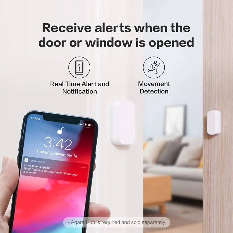 Original Aqara Door Window Sensor ZigBee Wireless Connection Smart Door Sensor MCCGQ11LM Smart Home Work With MiHome HomeKit APP - Image 6