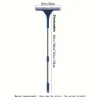2 in 1 Window Mesh Screen Brush Dual-Sided Cleaning Blade Telescopic Long Handle Window Mop Squeegee Wiper for Home Cleaning