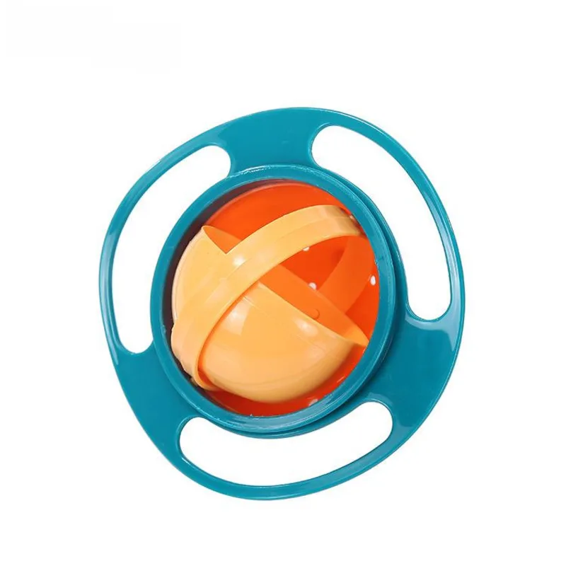 Kids Universal Gyro Bowl 360 Rotate Spill-Proof Practical Design Children Rotary Balance Solid Feeding Dishes Plate Tableware - Image 2