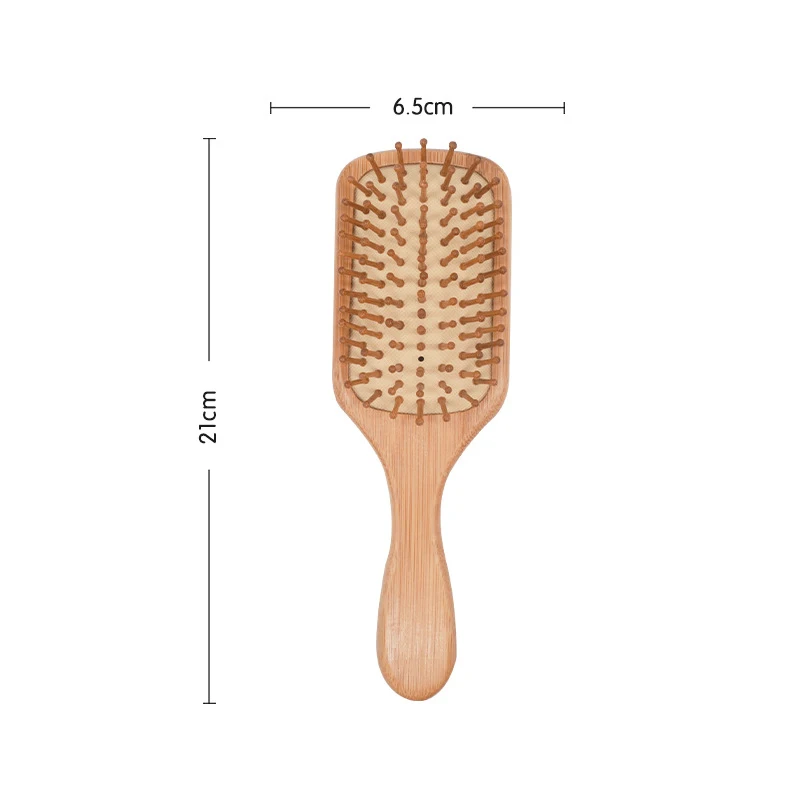 1PC Wood Comb Professional Healthy Paddle Cushion Hair Loss Massage Brush Hairbrush Comb Scalp Hair Care Healthy bamboo comb - Image 6