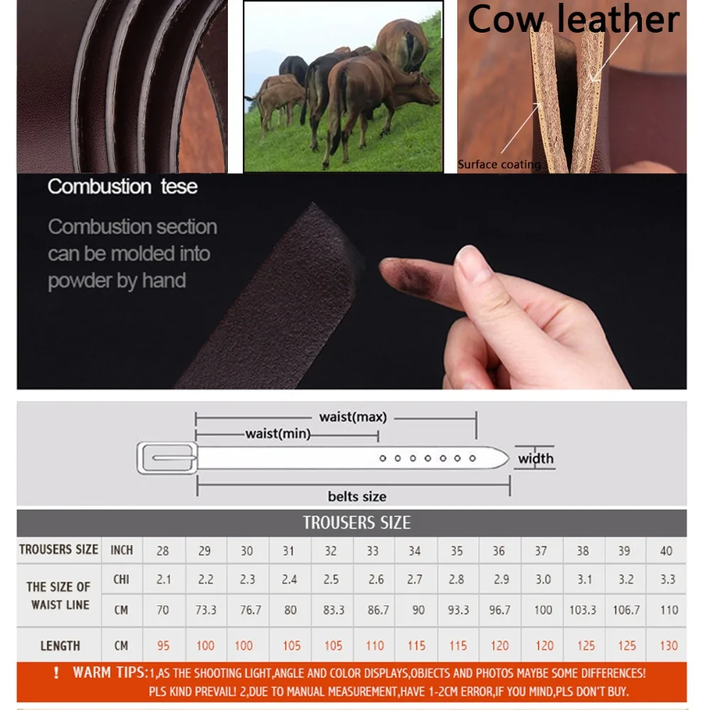 Women's strap casual all-match Women brief genuine leather belt women strap pure color belts Top quality jeans belt WH001 - Image 6