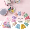 10/20/30/40 New Girls Cute Colorful Waterdrop Shape Hairpins Sweet Hair Clips Kids Barrettes Slid Clip Fashion Hair Accessories