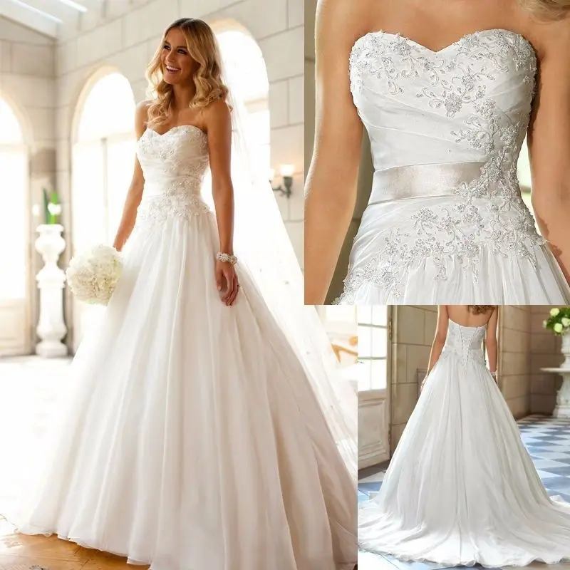 Strapless bride wedding dress European and American pregnant princess wedding dress wedding large size wedding dress - Image 2