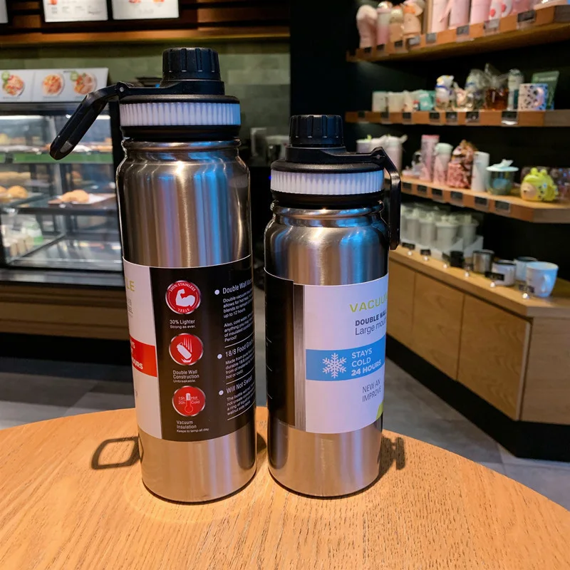UPORS Stainless Steel Sport Water Bottle 600ml/800ml Large Capacity Double Wall Vacuum Insulated Tumbler Portable Thermos Bottle - Image 6