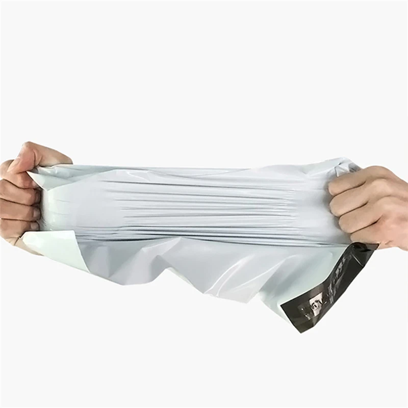 New Light Gray Courier Bag 10pc Self-seal Mailbag Plastic Poly Mailing Envelope Waterproof Postal Shipping Bags Courier Envelope - Image 4