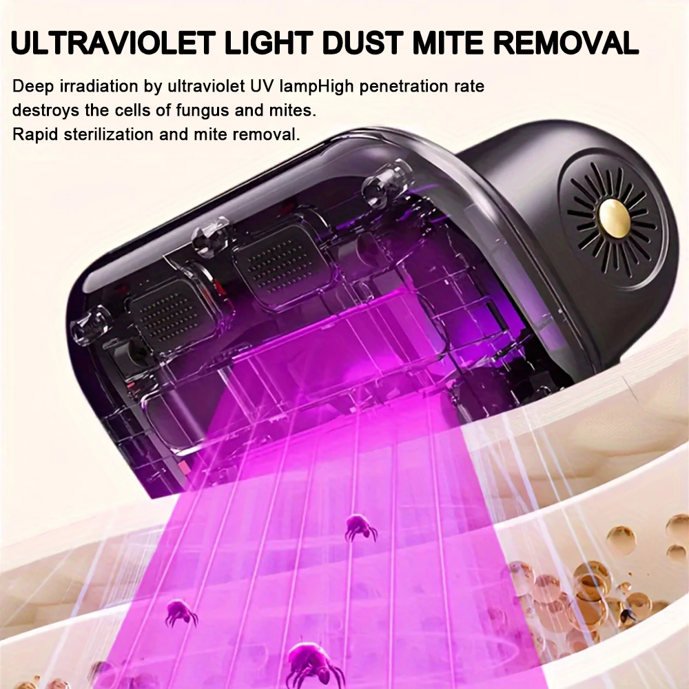 Wireless vacuum mite removal machine for Home Bedding Cleaner Cordless Handheld Machine Deep Robot Mites Cleaning - Image 2