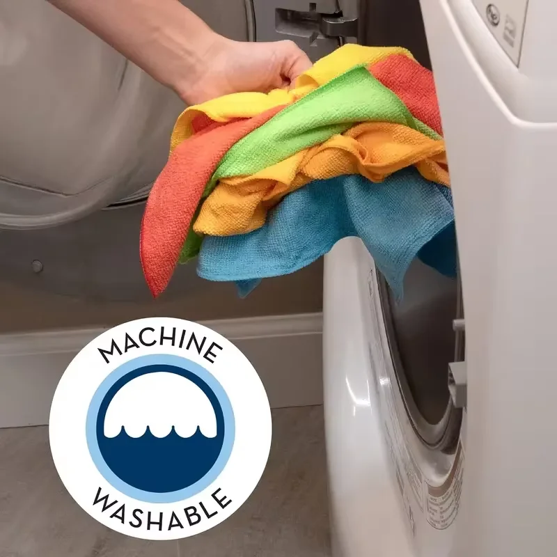 20/10/5/3pcs Microfiber Cleaning Cloth, Dishwashing Cloth Household Rag Kitchen Bathroom Cleaning Towel Durable Absorbent Towel - Image 2