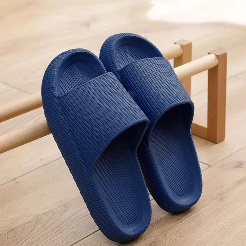 Slippers men wear thick-soled non-slip summer quarters bathroom shower Eva sandals - Image 3