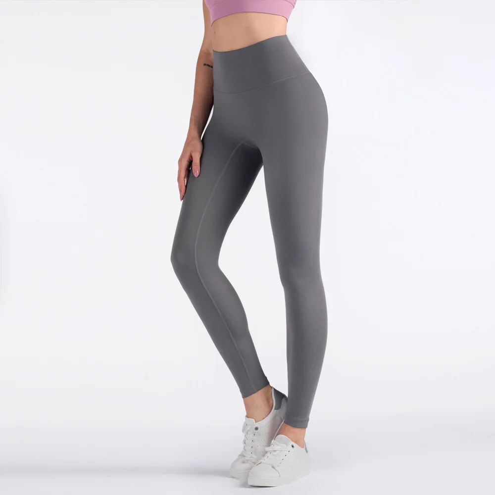 Solid Color High Waist Yoga Legging soft Women Sport Pant Tight Butter Athletic Gym Comprehensive Training Jog Back Waist Pocket - Image 5