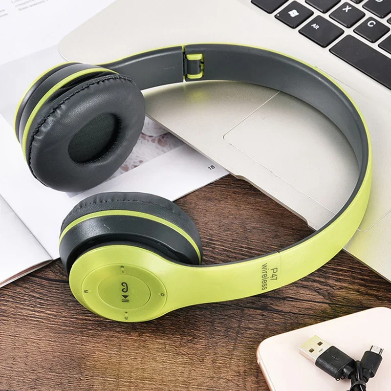 P47 Wireless Headphones Bluetooth 5.0 Earphones Foldable HIFI Stereo Bass for Music Gaming Kid Girl Earphone for iPhone XiaoMi - Image 3