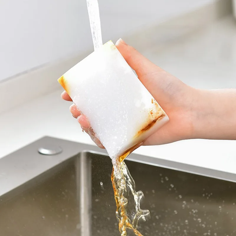50pcs White Magic Melamine Sponge Eraser Kitchen Office Bathroom Clean Accessory/Dish Cleaning Nano 100*70*30mm - Image 2