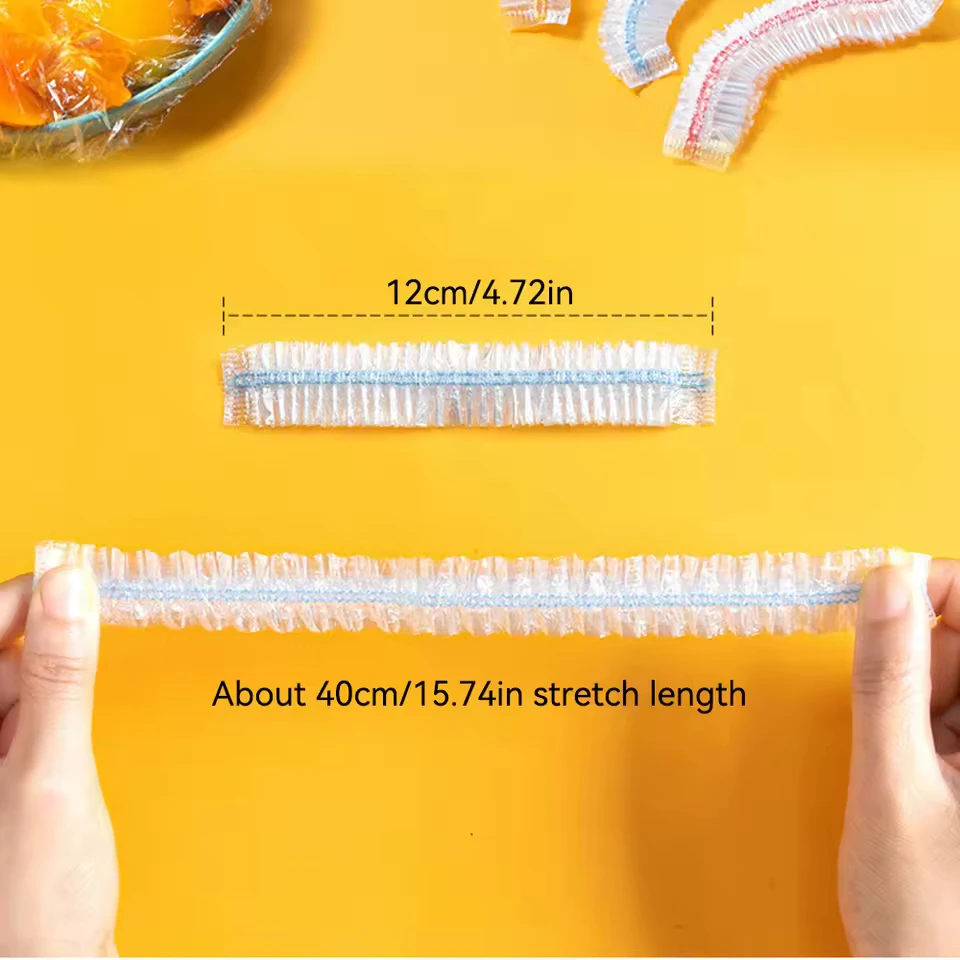 Plastic Food Cover Bags Food Grade Fresh-keeping Transparent Packaging Bag Reusable Wrap Kitchen Disposable Colorful Cling Film - Image 3