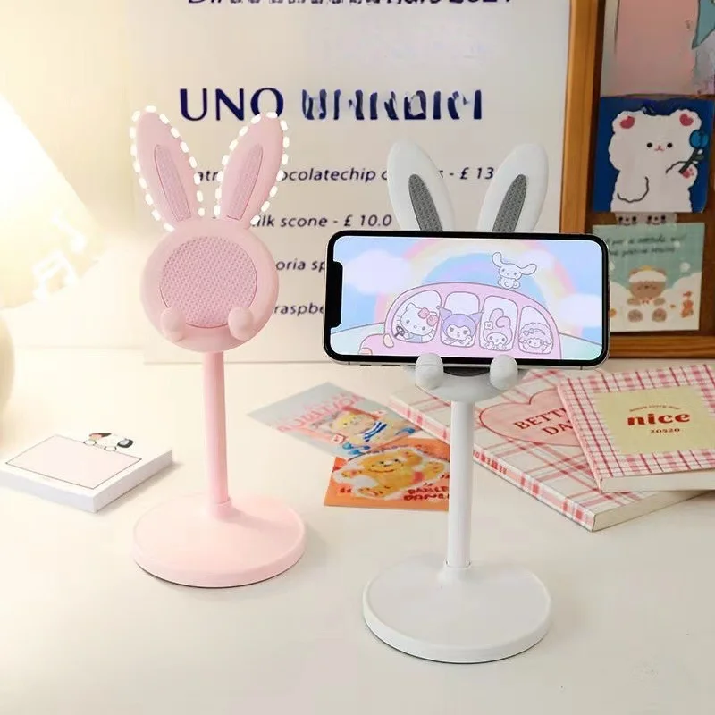 The cute Rabbit mobile phone stand desktop can lift and adjust the desktop phone accessories phone stand phone grip - Image 6