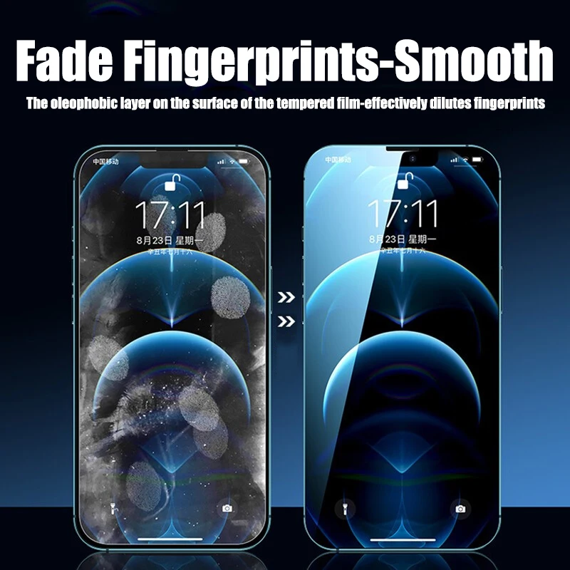 4PCS Tempered Glass for iPhone 11 12 13 14 15 Pro XR X XS Max Screen Protector on for iPhone 12 13 Mini 7 8 6 Plus SE Glass - Image 4