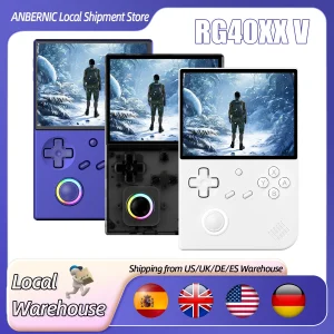 ANBERNIC RG 40XXV 64 Bit Linux Retro Handheld Game Console 4.0” IPS Screen Supports 5G WiFi Bluetooth HD-Support Output RG40XXV