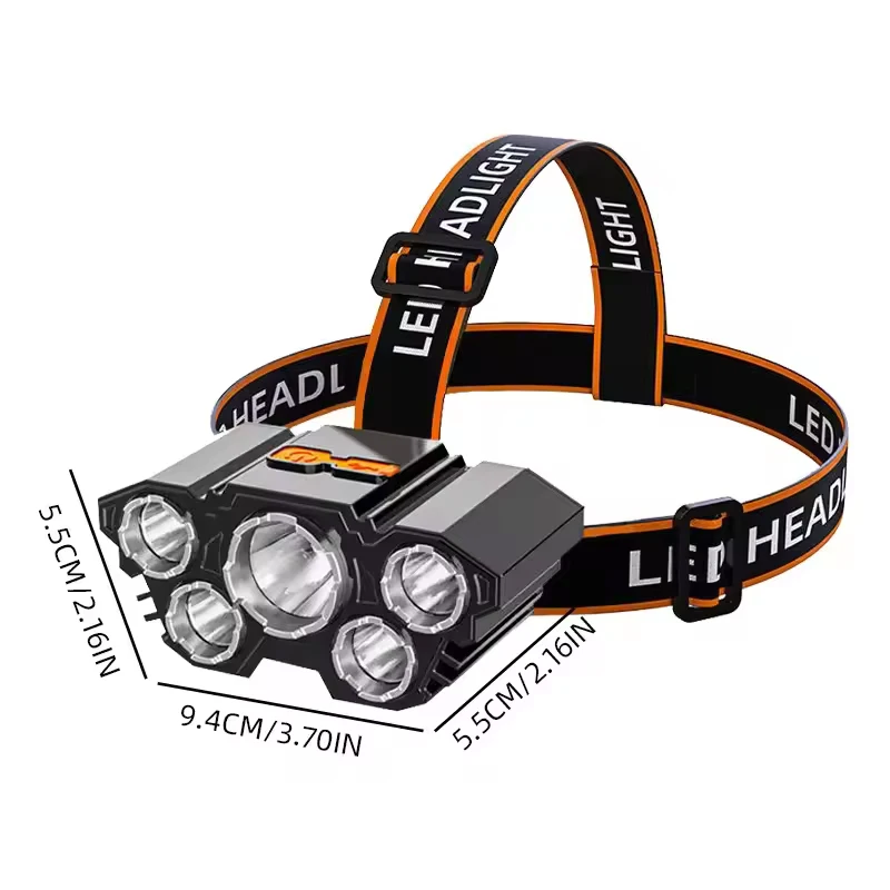 Mini Headlamp Tactical Flashlight Usb Rechargeable High Power Led Flashlight Led Strong Self-defense Personal Defense Articles - Image 6