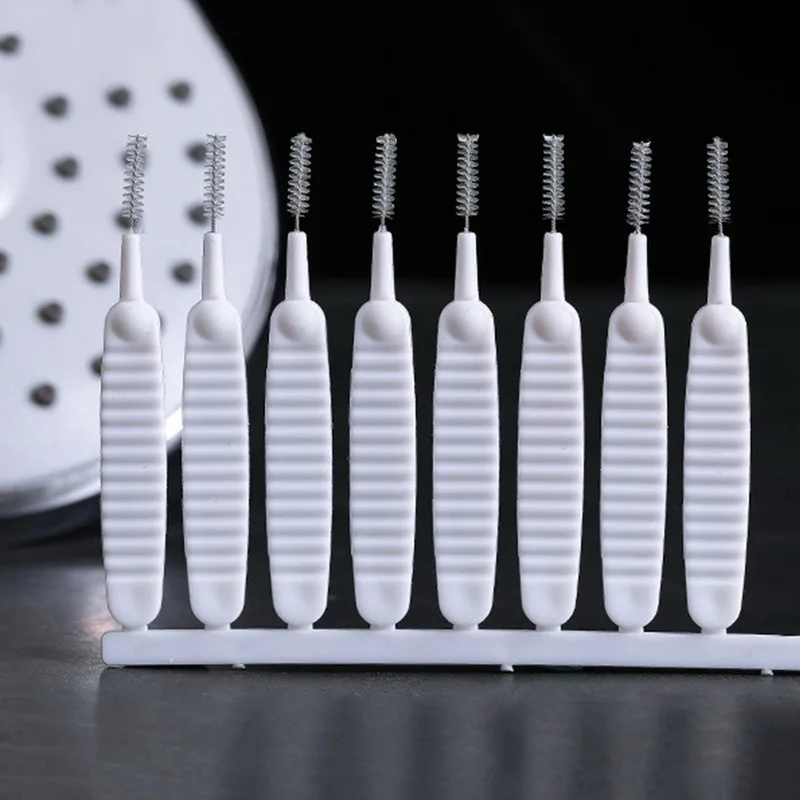 10-500PCS Shower Cleaning Brush Bathroom Micro Nylon Brush Nozzle Anti-blocking Cleaning Tools Bathroom Accessories - Image 6
