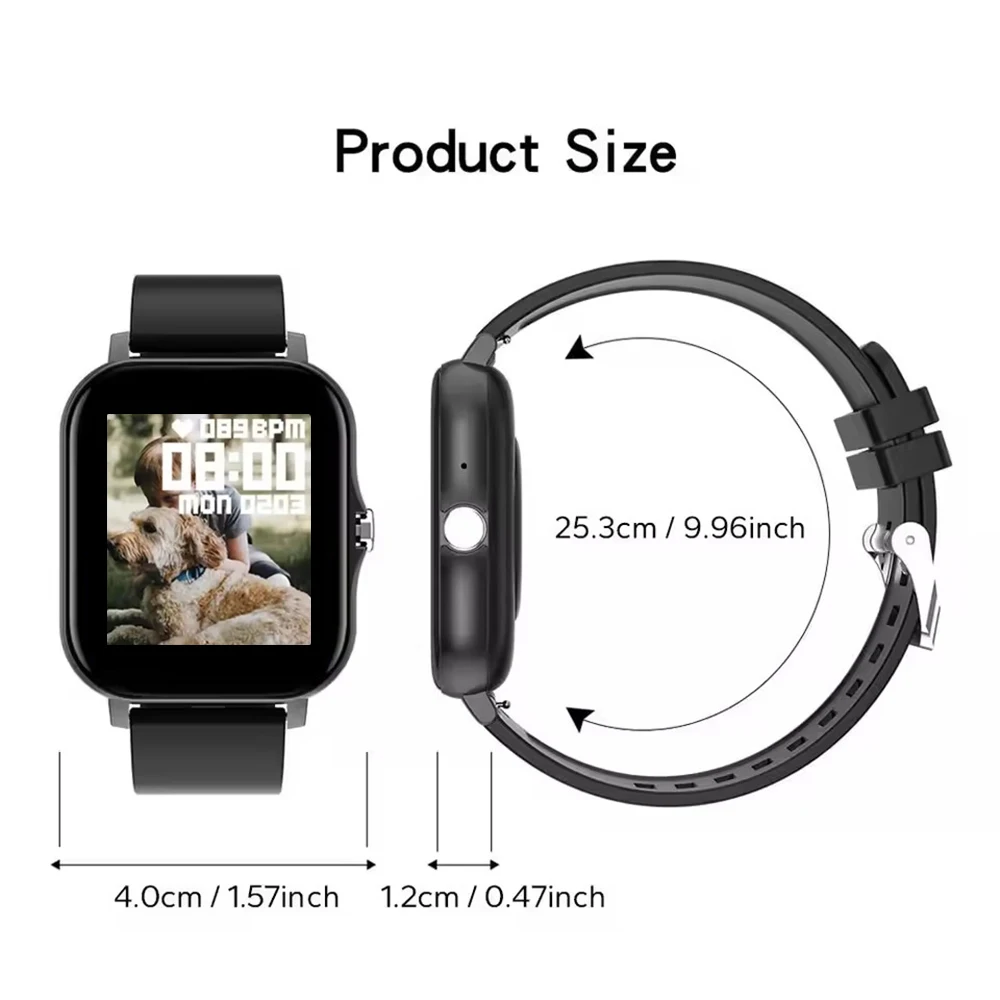 New Smart Watch Android IOS Phone 1.44 Inch Color Screen Bluetooth Call Blood Oxygen/Pressure Monitoring Smart Watch Women Men - Image 6