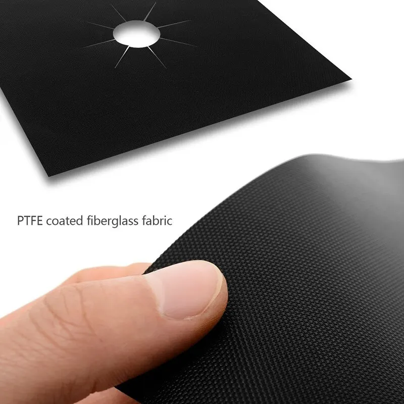 4 Piece Gas Stove Protector Cooker Lid Liner Cleaning Pad For Kitchen Cookware Accessories Pieces Reusable Boiler Hood Protectiv - Image 5