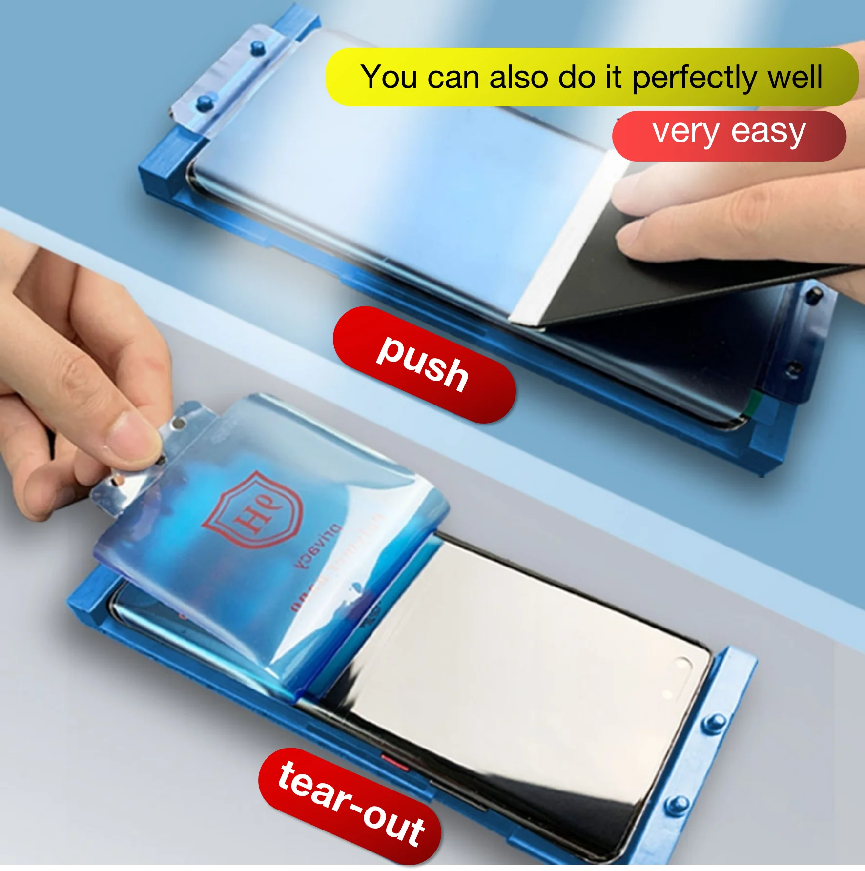 For Samsung Galaxy S25 S24 S23 Ultra S22 S21 S20 S10 S9 S8 Note 20 10 9 8 Plus Screen Protector With Install Kit Not Glass - Image 2