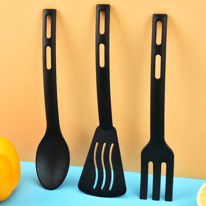 1/3PCS Nylon Kitchen Utensils Set Kitchen Cooking Tools Slotted Turner Solid Spoon Fork Children Spade Fork Spoon Dinnerware - Image 2