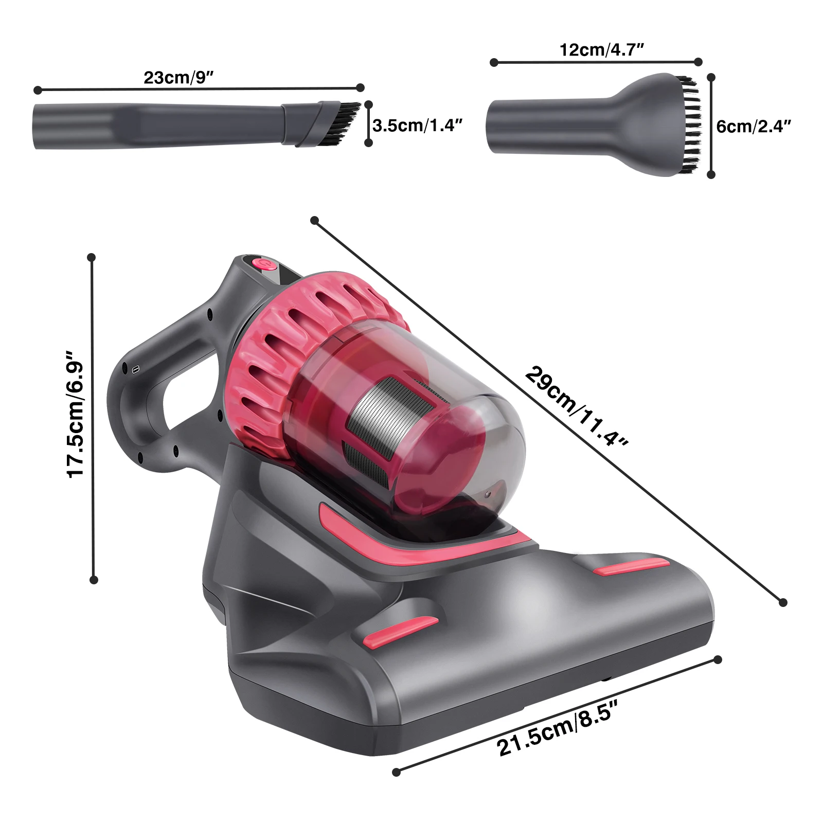 10000PA Mattress Vacuum Cleaner Ultraviolet Sterilization Machine Mini Handheld Wireless Mite Remover USB Charging Portable UV-C - Image 6