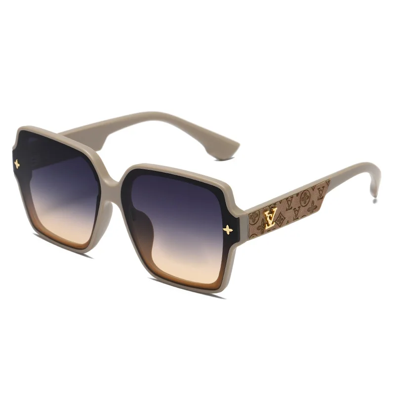 Fashion Square Frame Sunglasses for Women Luxury UV Protection Large Frame All-Match DS-8052-1 - Image 6