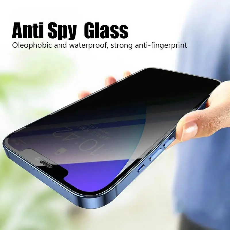3PCS Anti-Spy Glass for IPhone 16 15 14 13 12 11 Pro Max Privacy Screen Protector for IPhone 13Mini 14 Plus 14Pro Glass 15 16E - Image 6