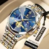 POEDAGAR Luxury Men Watch Top Original Waterproof Luminous Chronograph Man Wristwatch Stainless Steel Quartz Men’s Watches Reloj