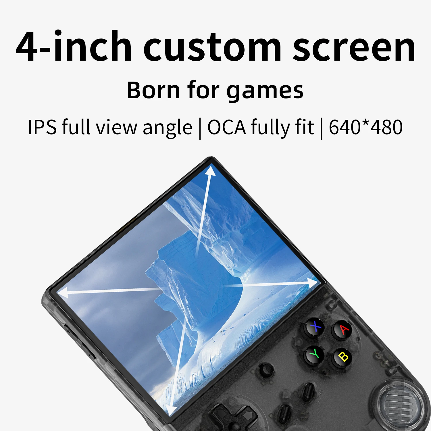 ANBERNIC RG40XXV Retro Handheld Game Console 4'' IPS Screen RGB Joystick Video E-book Player Supports WIFI Streaming HDMI Output - Image 2