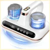10Kpa Bed Mite Vacuum Cleaner 5-in-1 Cordless UV-C Light Ultrasonic Technology Strong Suction Low Noise for Dust Pet Hair