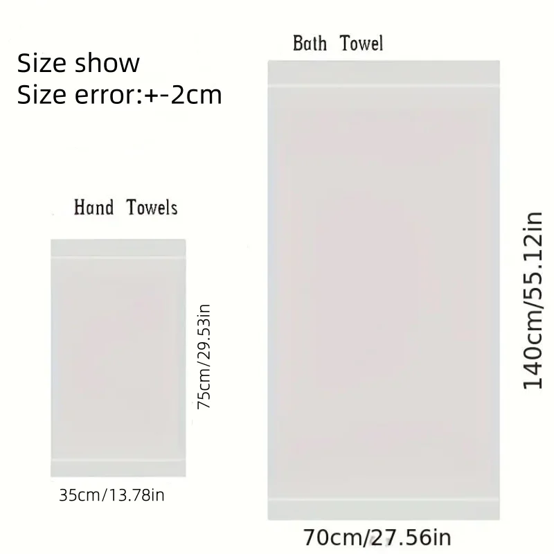 1/5/10PCS Cream Bathroom Cotton Towel 35x75cm 70x140cm Hand Face Big Bath Towel Soft Gift Absorbent Sport Absorbent Towel 수건 세트 - Image 6