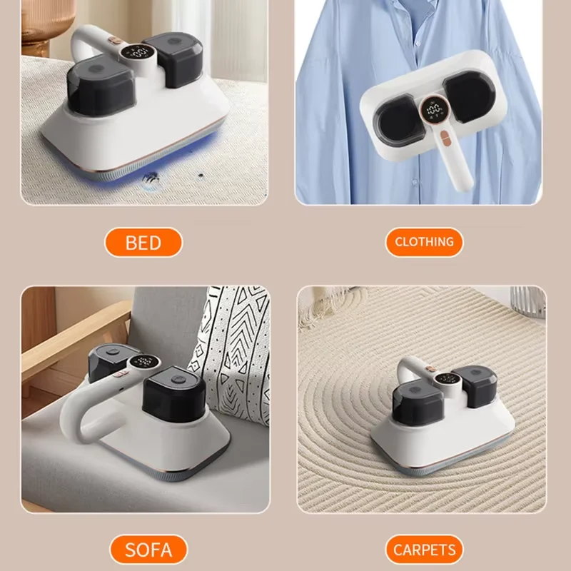 2025 Double Cup Wireless Mite Remover Mite Removal Tool Bed Mounted Household Vacuum Cleaner Tapping Sterilizing To Remove Mites - Image 5