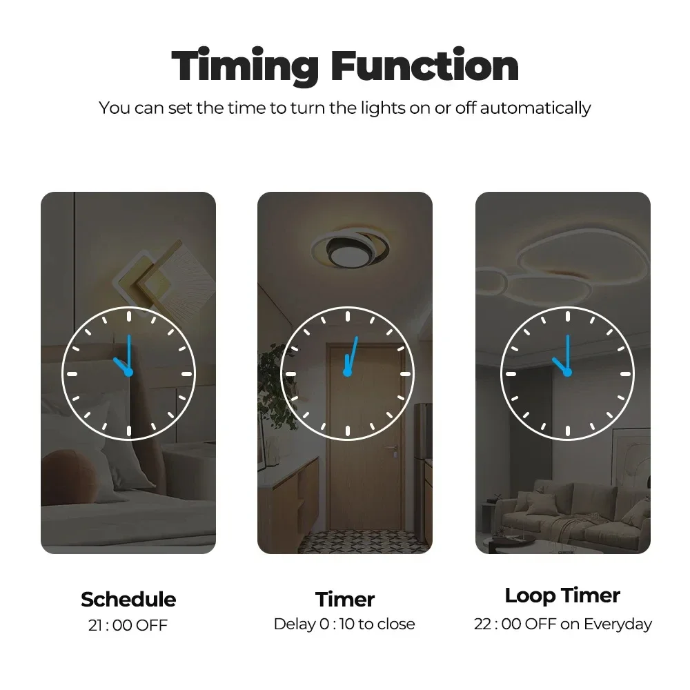 WiFi Smart Switch 16A/20A Timer Circuit Breaker 2-Way Control Yandex Alice Alexa Google Home APP Voice Control Automation Relay - Image 5