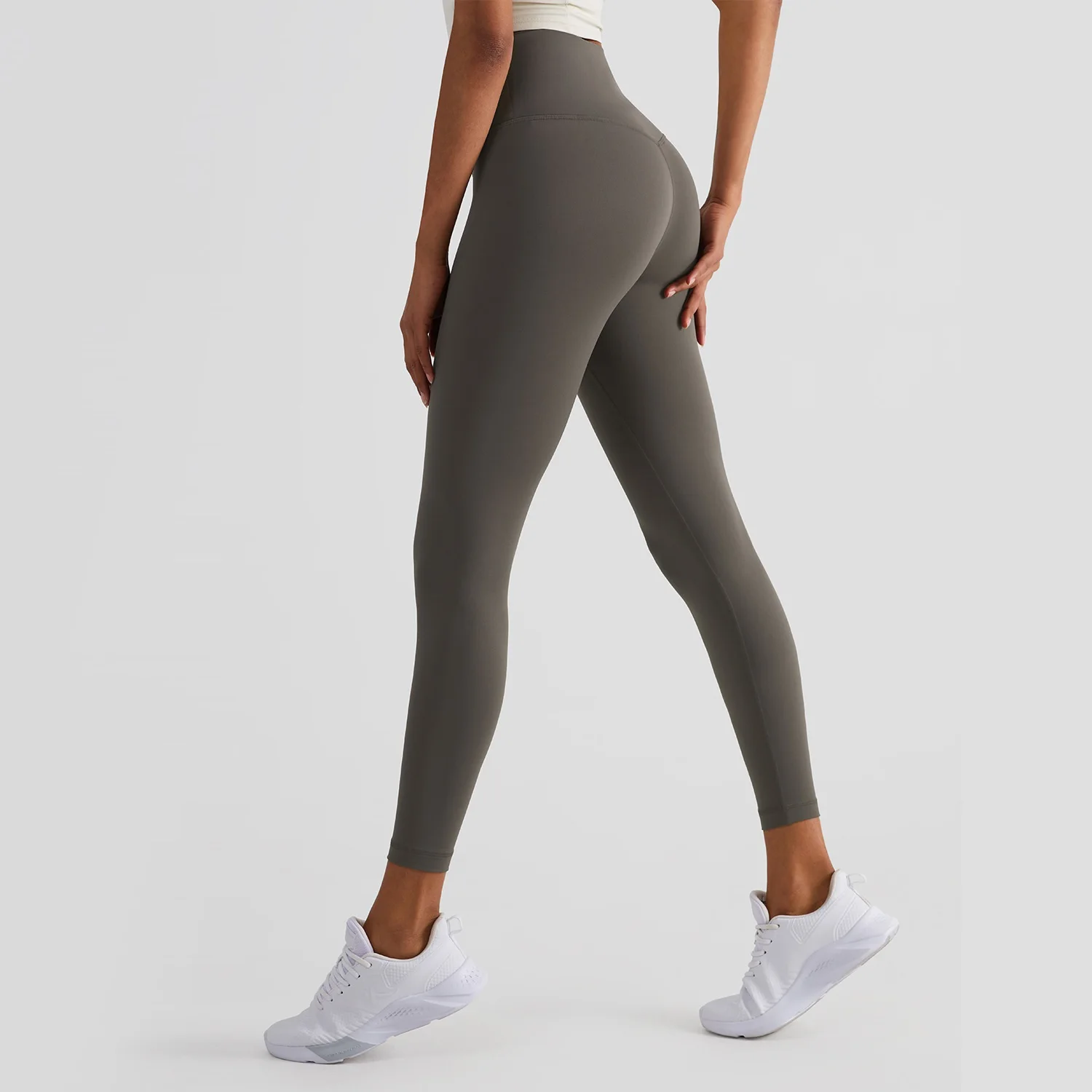 Solid Color High Waist Yoga Legging soft Women Sport Pant Tight Butter Athletic Gym Comprehensive Training Jog Back Waist Pocket - Image 4