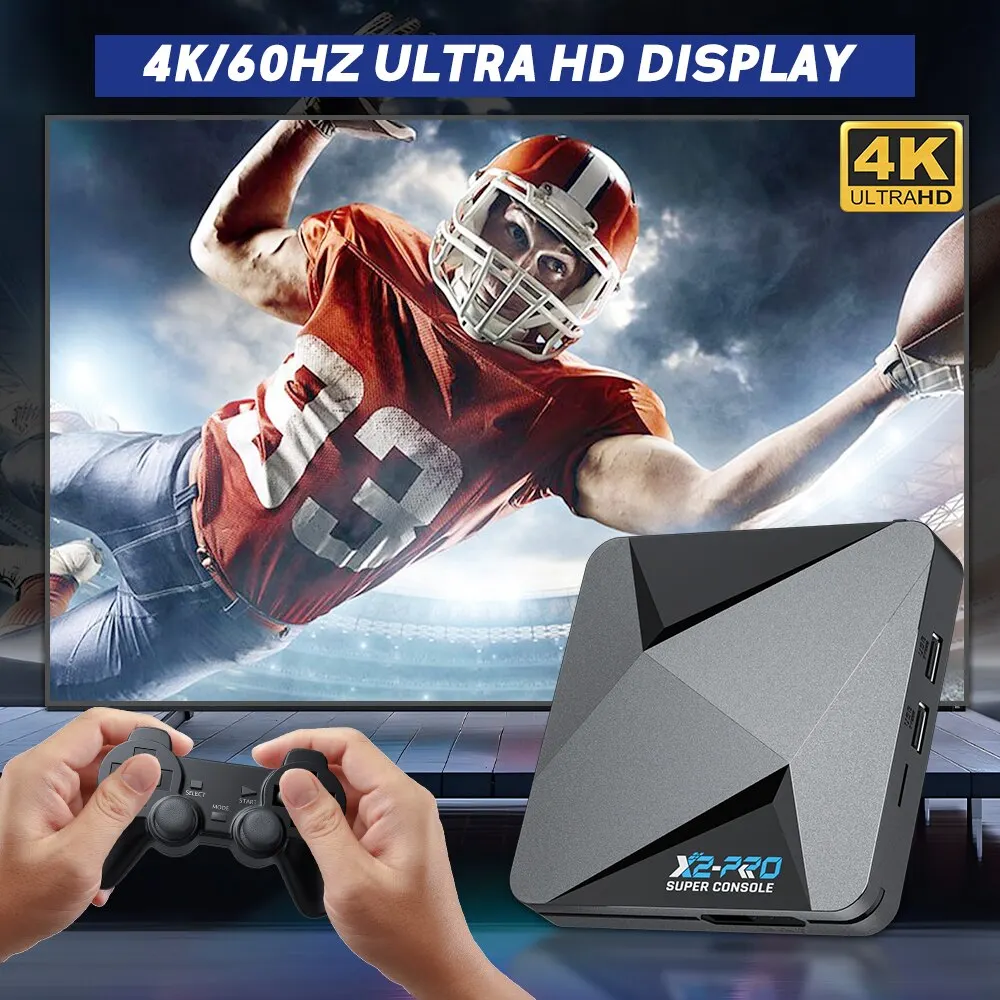 KINHANK Retro Video Game Console Super Console X2 Pro with 90000 Video Games for PS1/DC/MAME/SS with Gamepad Kid Gift Game Box - Image 6