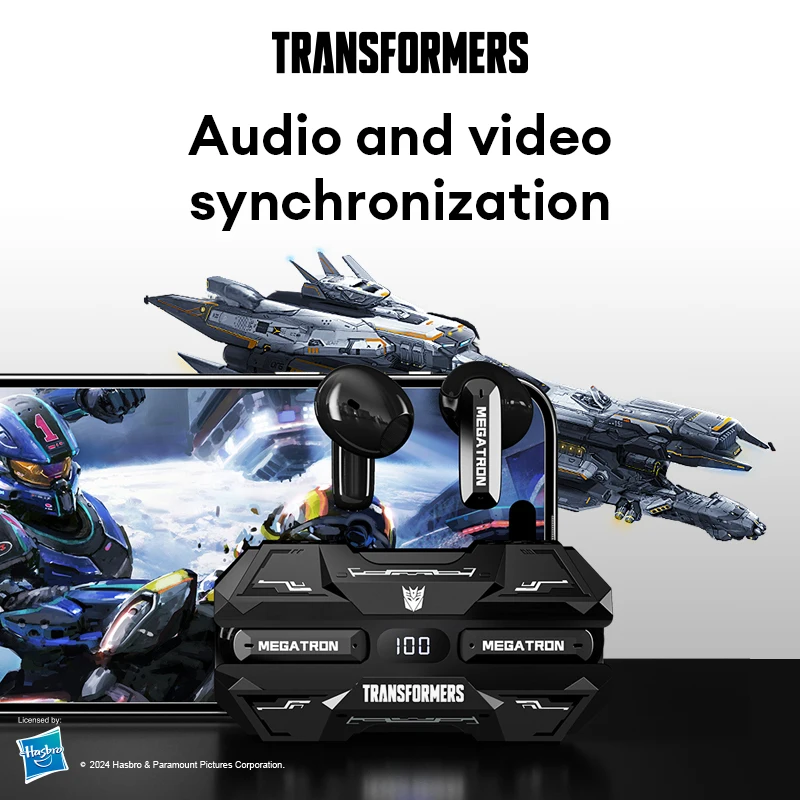 Choice TRANSFORMERS TF-T51 Bluetooth 5.4 TWS Earphones Low Latency Gaming Earbuds Long Endurance HiFi Music Headphones With mic - Image 5