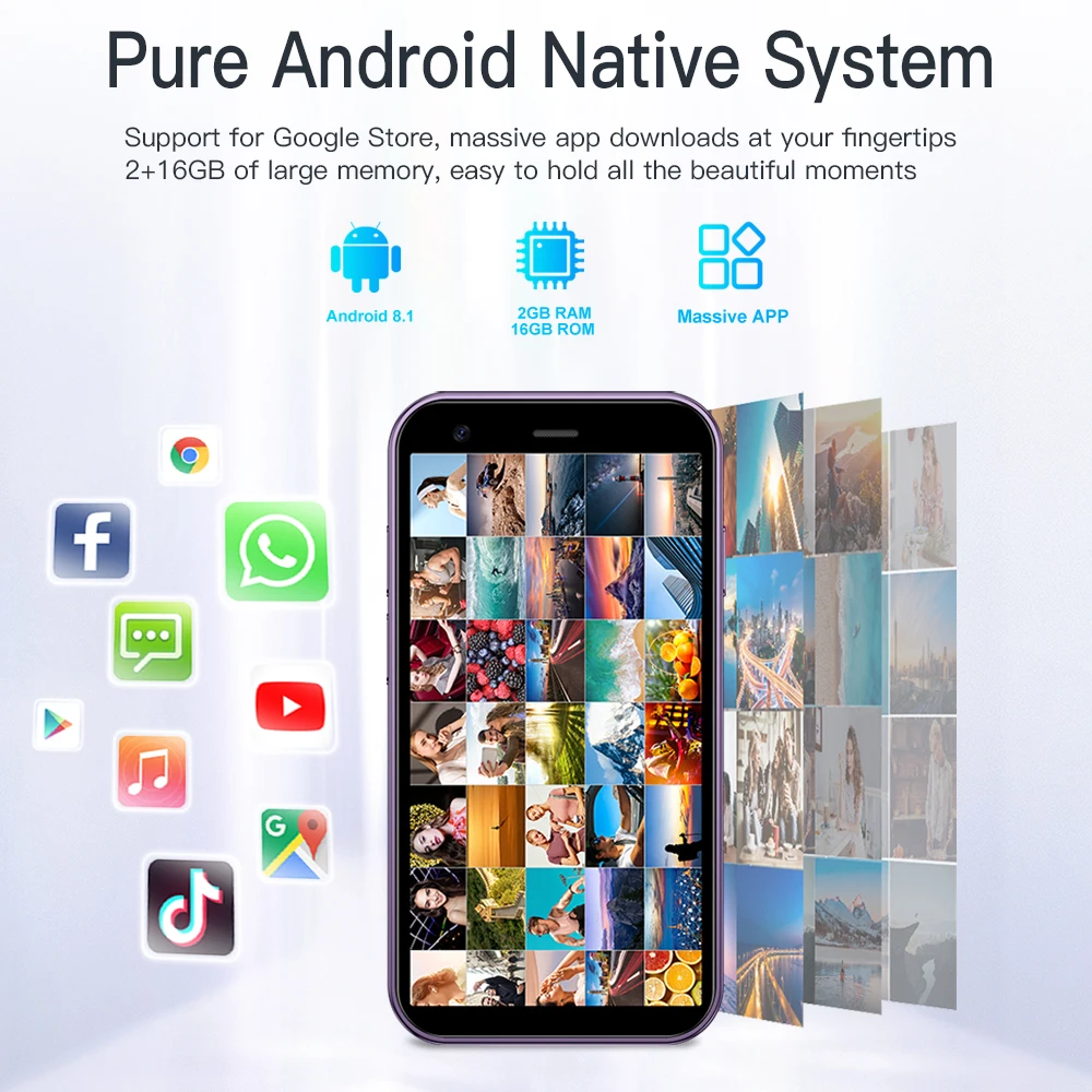 SERVO 15SE Mini Smartphone 3G WCDMA Android System WiFi Hotspot Play Store 3.0" Display Small Palm Smart Phones Dual SIM Standby - Image 2