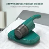 Acarid Mite Removal Instrument Machine 350W 2 Levels Suction Rechargeable Wireless Handheld UV Mattress Vacuum Cleaner