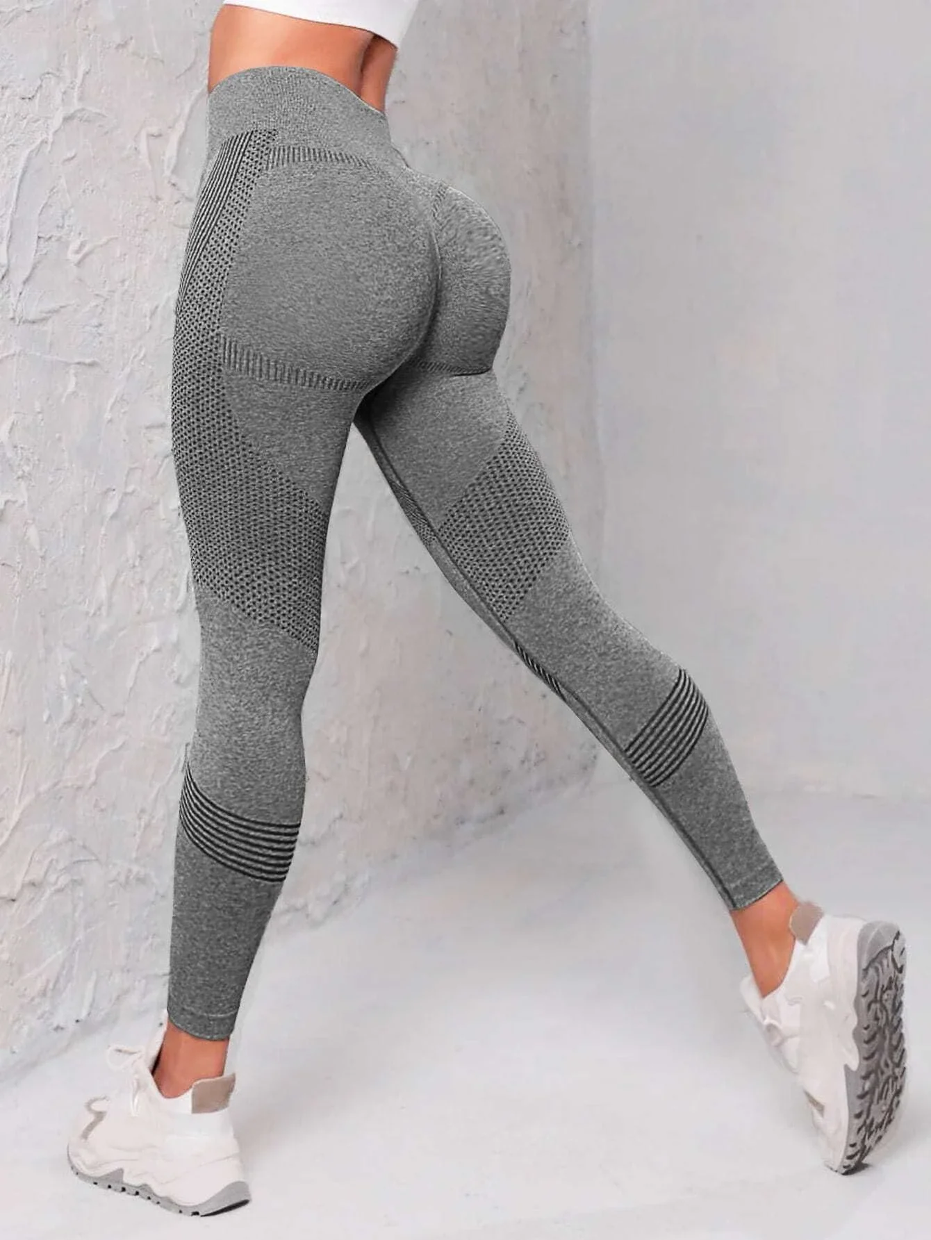 Seamless Wide Waistband Sports Leggings - Image 6