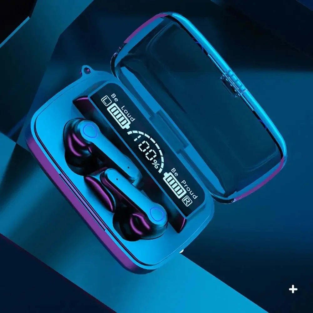 Original M19 Bluetooth Headset Wireless In-Ear Sports Intelligente Touch Led Displaymirror Warehouse Charging Treasure Earphone - Image 2