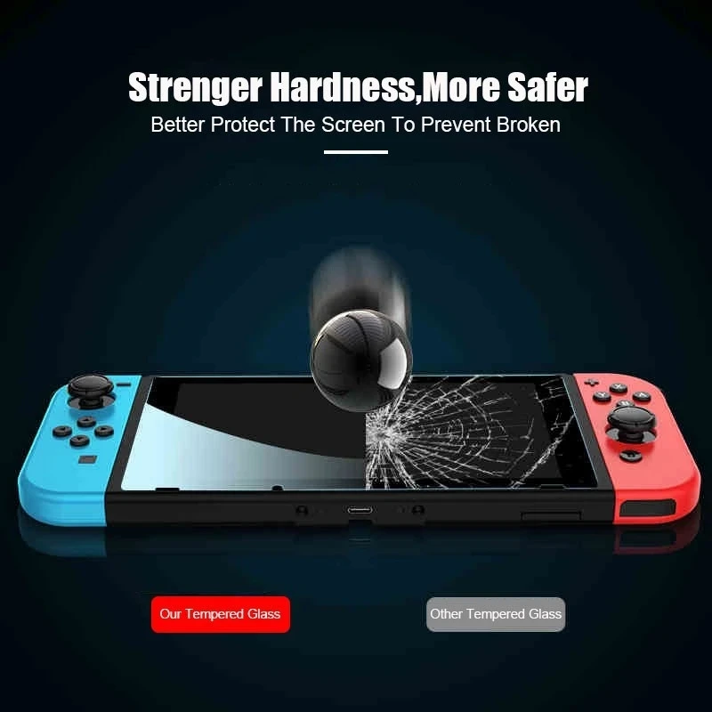1/2/3PCS Protective Glass For Nintend Switch Tempered Glass Screen Protector for Nintendos Switch Oled Lite NS Accessories Film - Image 5